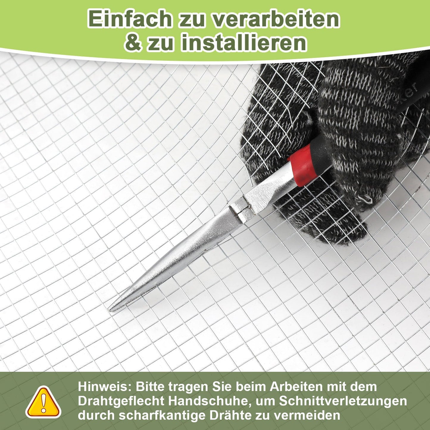 Drahtgitter Verzinkter 5m/10m Volierendraht Wühlmausgitter | Brehn
