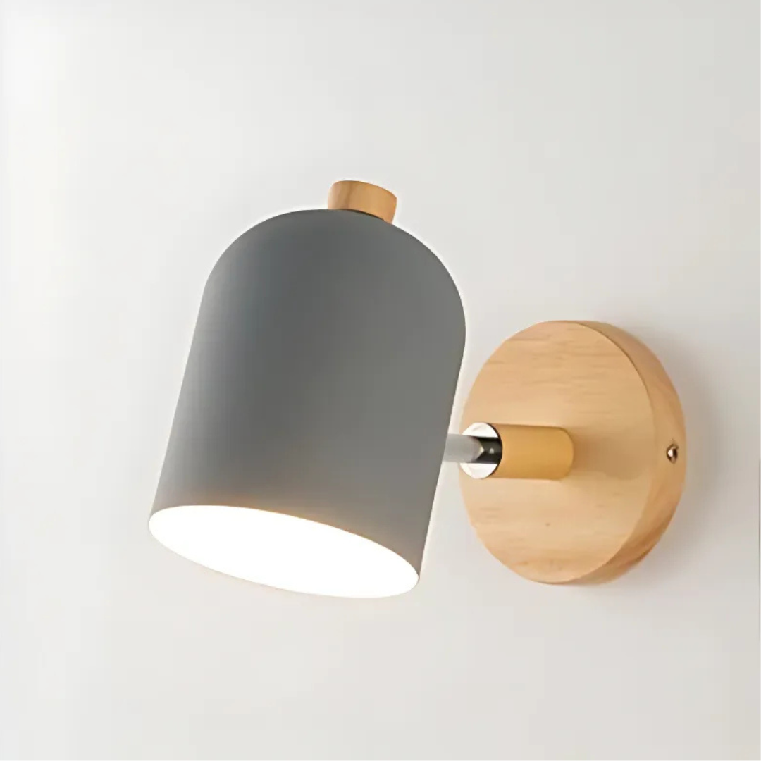 Brehn | Skandinavische Holz Wandleuchte