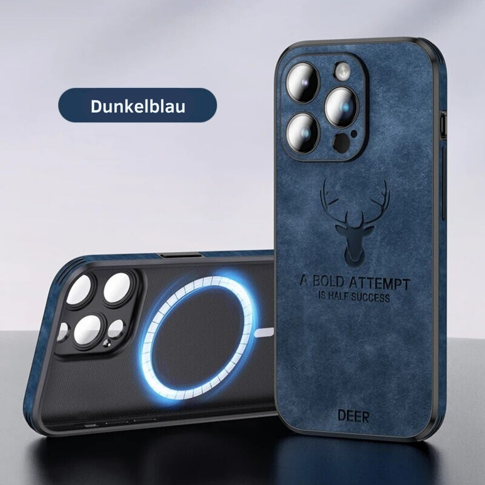 Brehn | Deer - Luxuriöse Leder-iPhone-Hülle mit stilvollem Design und stoßfestem Schutz