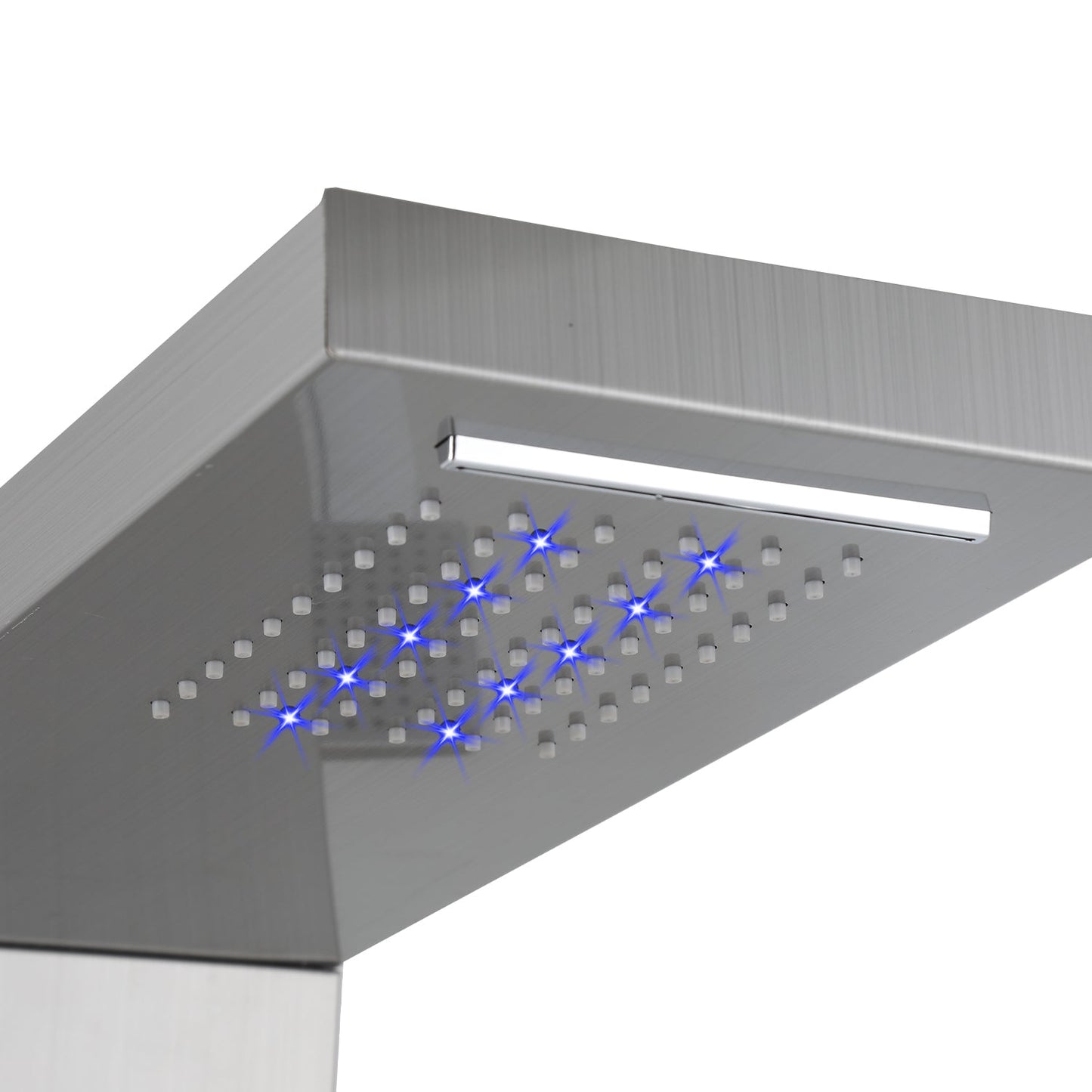 Duschpaneel Edelstahl Wandduschpaneel 5 Funktionen Silber | Brehn