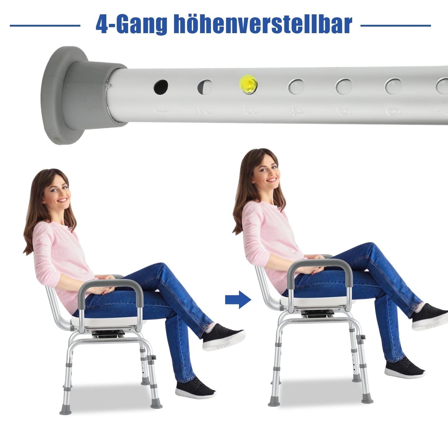 Duschstuhl Duschhocker 360°Drehbarer | Brehn