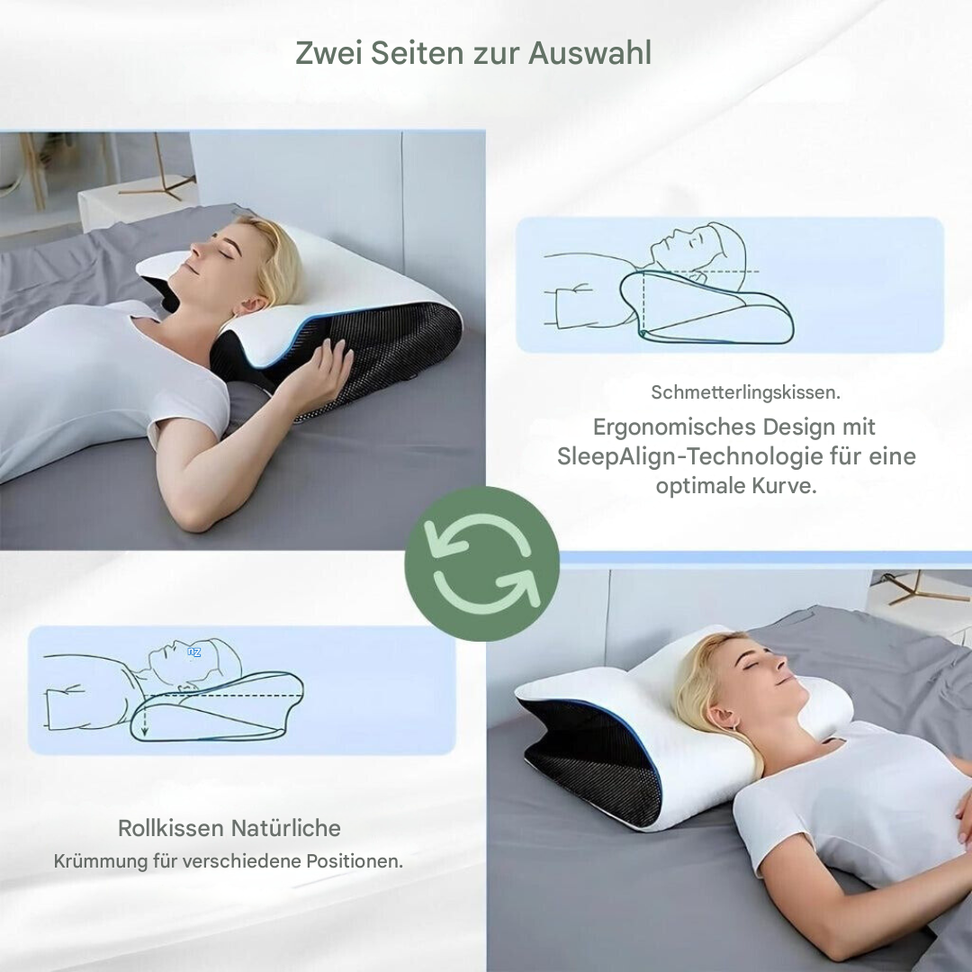 RelaxNek Ergonomisches Memory-Schaumkissen – Unterstützung für Nacken und Rücken | Brehn