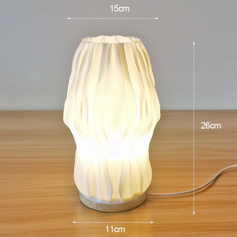Brehn | Frenchlight Tischlampe - Elegante Falt-Tischlampe in Französisch Creme für stimmungsvolle Räume