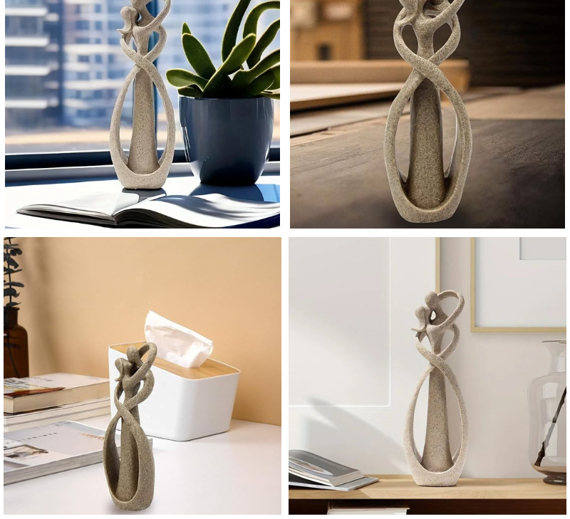 Brehn | Ewige Umarmung | Abstrakte Figur | Zeitlose Liebe | Einzigartiges Geschenk