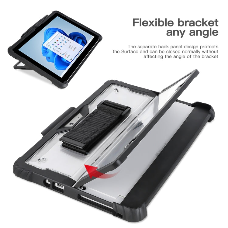 Brehn | Für MicroSoft Surface Pro 4 / 5 / 6 / 7 / 7+ Acrylltransparente Hand- und Schultergurt Laptop-Hülle
