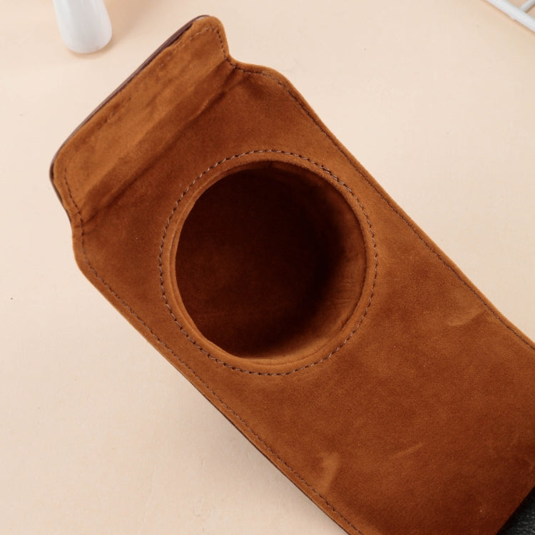 Ganzkörper-Kameratasche aus Leder mit Tragegurt für FUJIFILM X100VI (Kaffee)