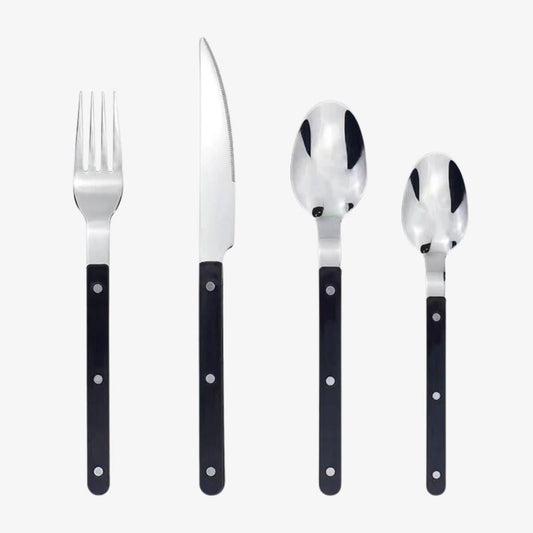 24-teiliges Edelstahl-Besteckset mit Gravur