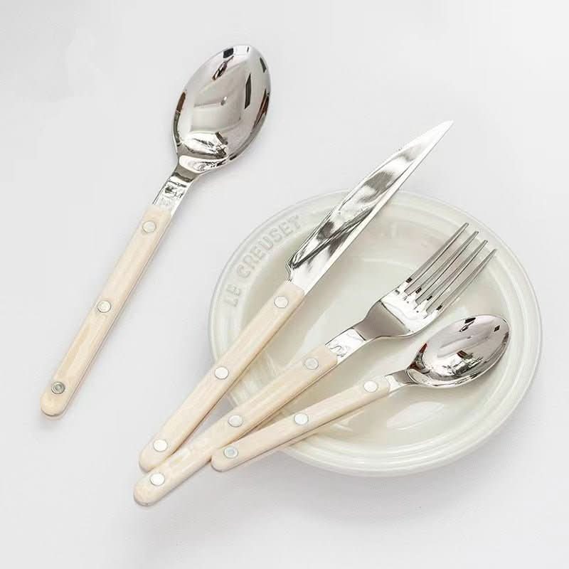 24-teiliges Edelstahl-Besteckset mit Gravur
