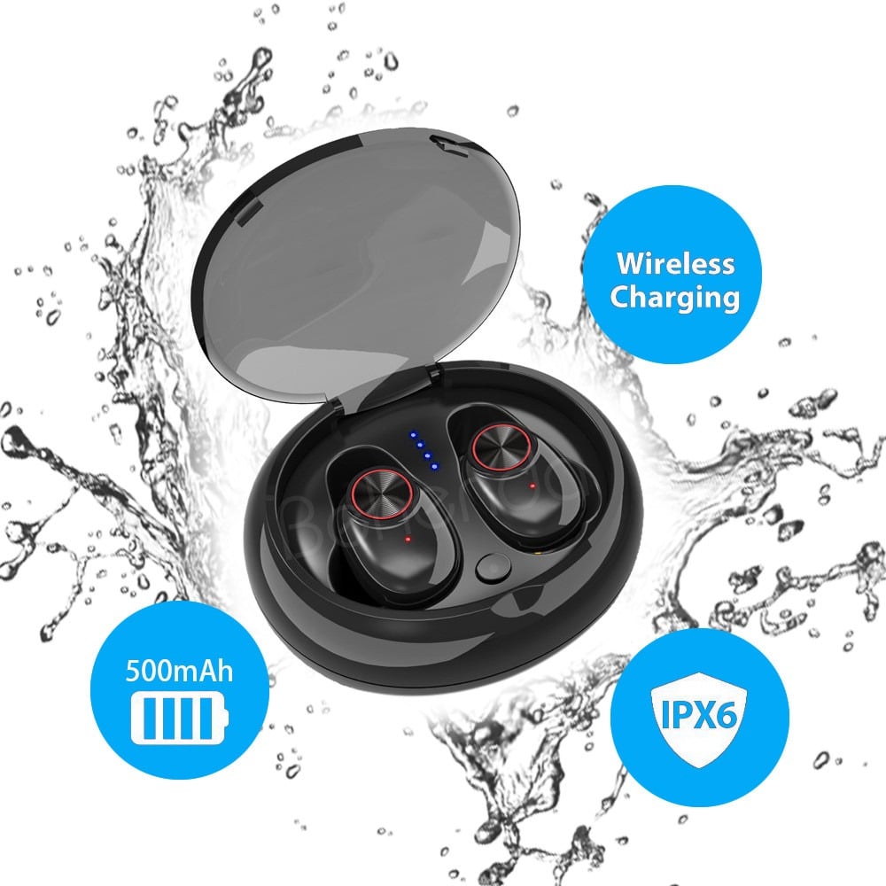 Kabelloser In-Ear-Kopfhörer Bluetooth V5.0 (schwarz) | Brehn