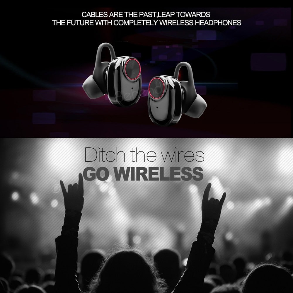 Kabelloser In-Ear-Kopfhörer Bluetooth V5.0 (schwarz) | Brehn