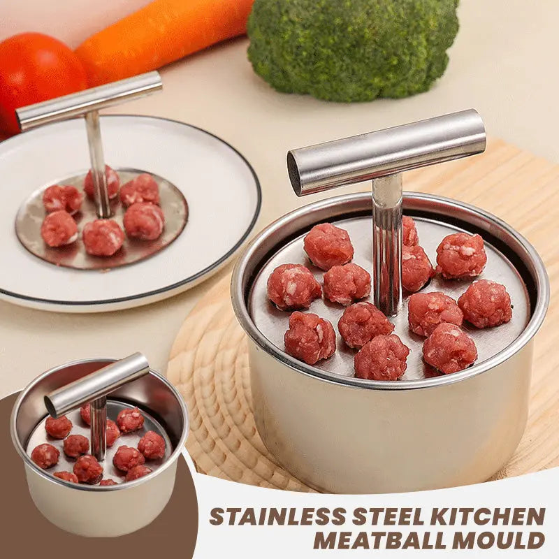 Edelstahl Fleischbällchenmaker – perfekte Kugeln mühelos