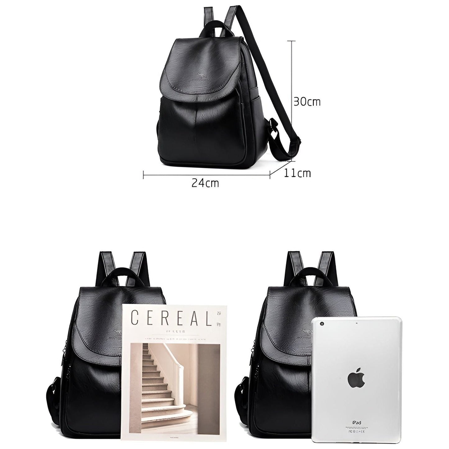 Damen Leder Rucksack – Elegant und Praktisch | Perfekt für den Alltag und das Büro | Brehn