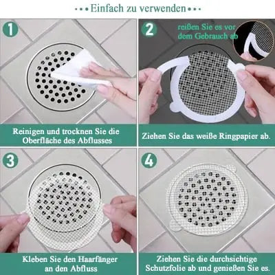 Einweg-Abflusssiebe mit Klebefläche – Gegen Verstopfung & Schimmel im Badezimmer