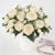 Elegante Pfingstrosen-Blumenkomposition für die Heimdekoration – Hochwertiger Vliesstoff