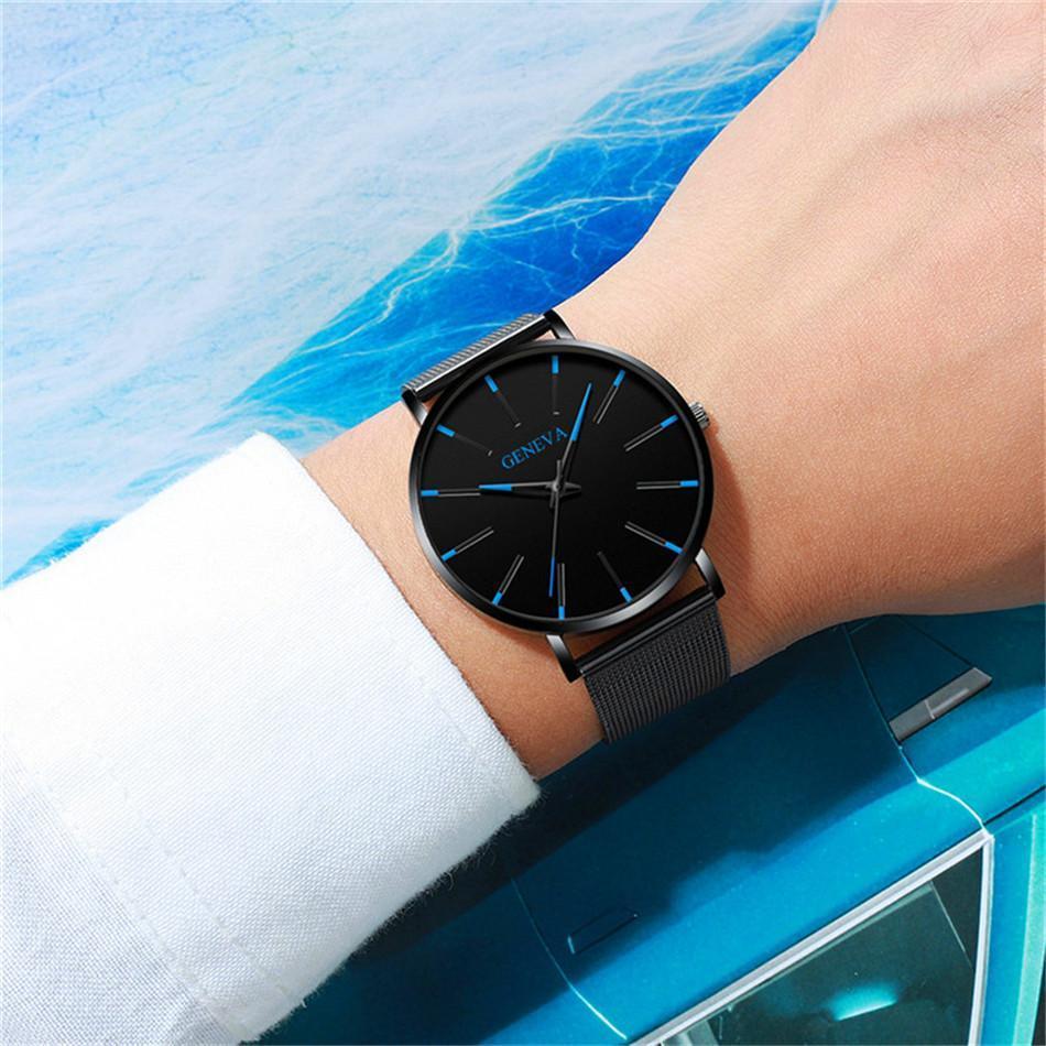 Brehn | Elegante Herren-Quartz-Uhr mit minimalistischem Design – Rostfreier Stahl