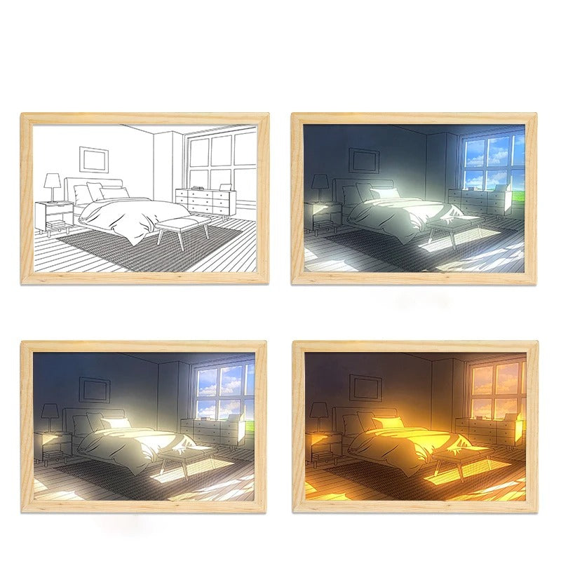 Elegante Innen LED Lichtmalerei