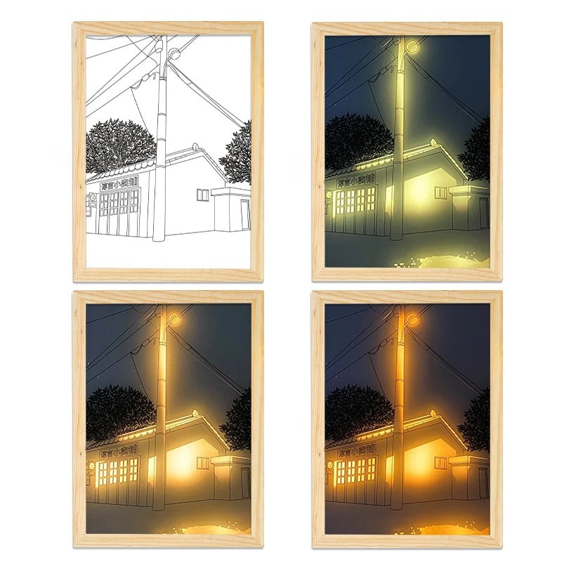 Elegante Innen LED Lichtmalerei