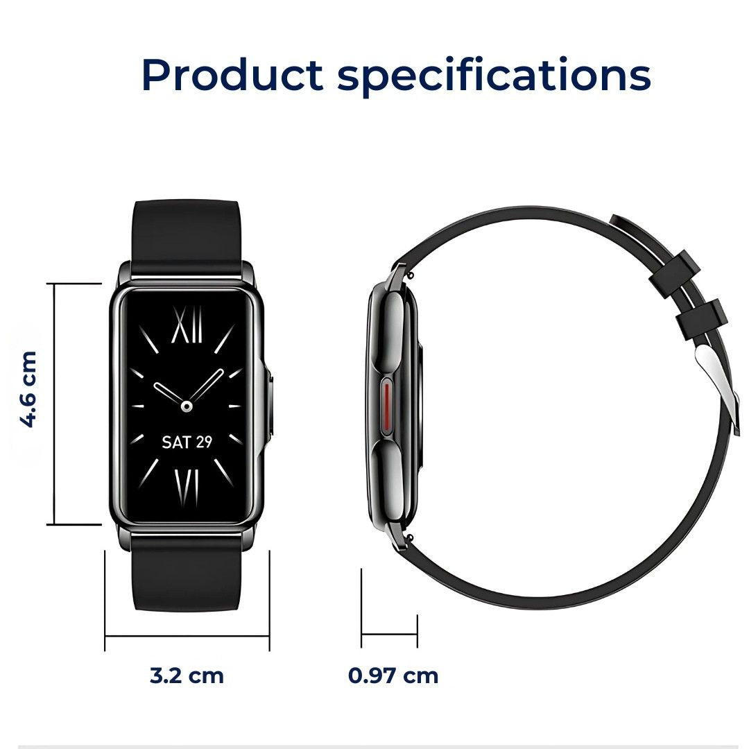 Elegante Smartwatch für den Alltag | Gesundheitsüberwachung - Langlebiges Design - Nahtlose ganztägige Konnektivität Brehn