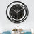 Brehn | Moderne schwarze Acryl-Wanduhr im skandinavischen Design 30 cm