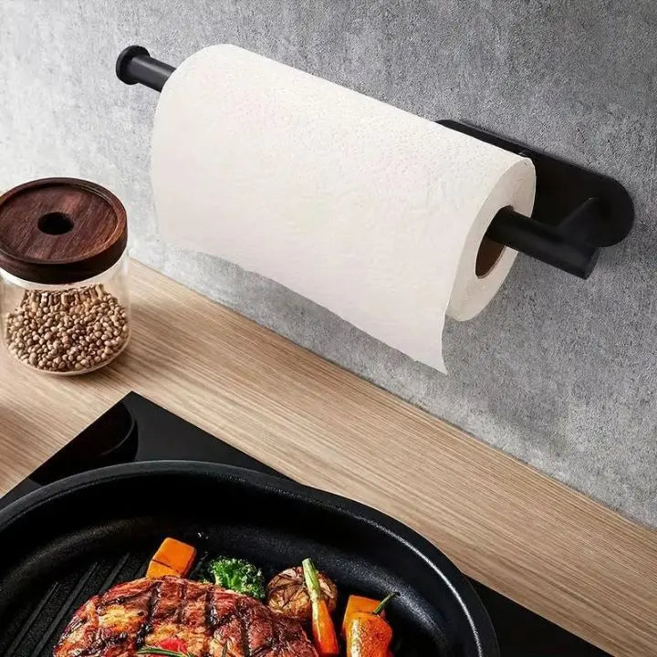 Eleganter Wand Küchenpapierhalter – bohrfrei & platzsparend