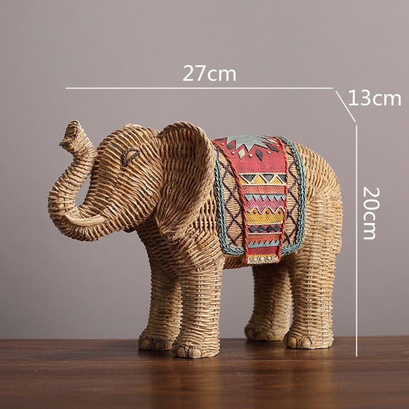Elefant Rattan Statue | Brehn