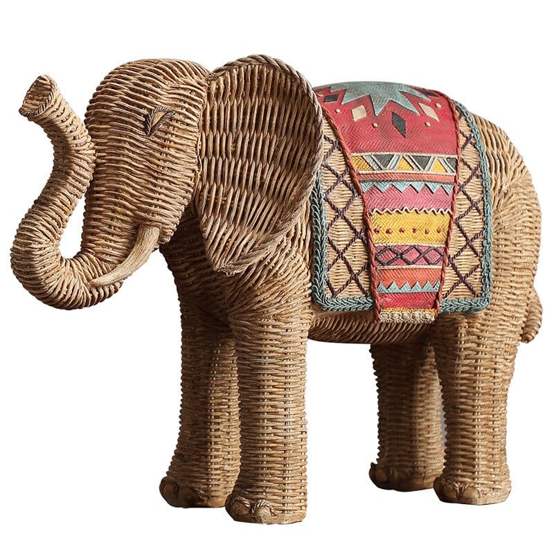 Elefant Rattan Statue | Brehn