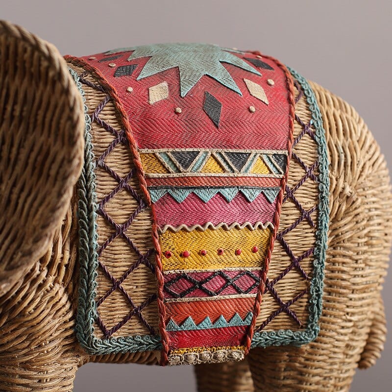 Elefant Rattan Statue | Brehn
