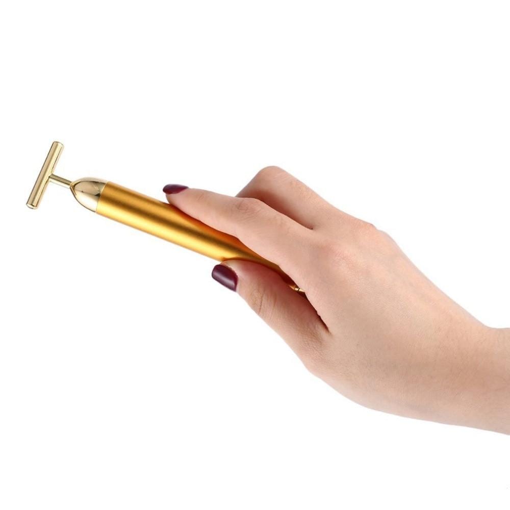 Gesicht T-Bar Gold-Massager | Brehn