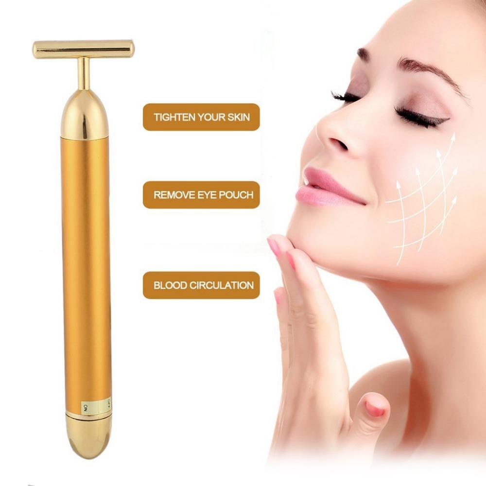 Gesicht T-Bar Gold-Massager | Brehn