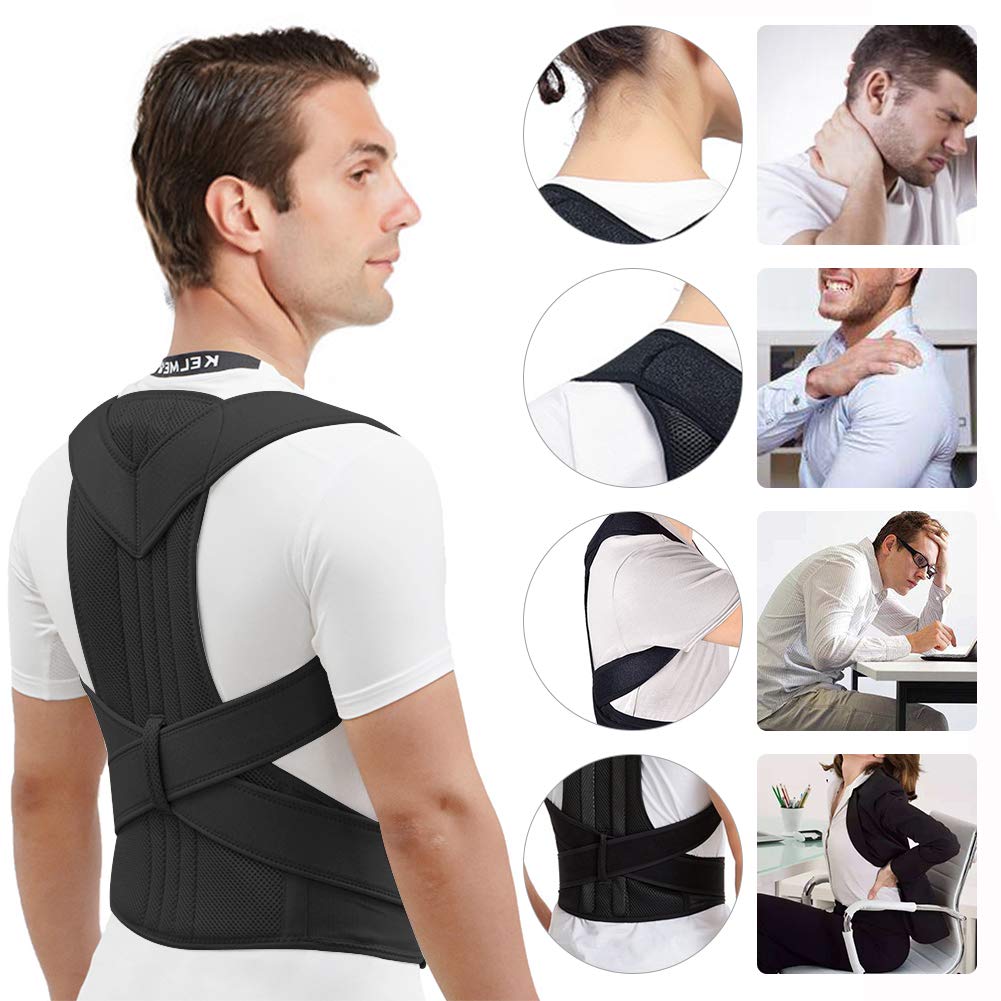 Brehn | Ergonomisches Rückenhaltungstraininggerät mit Verstellung – Unterstützt eine gesunde Haltung