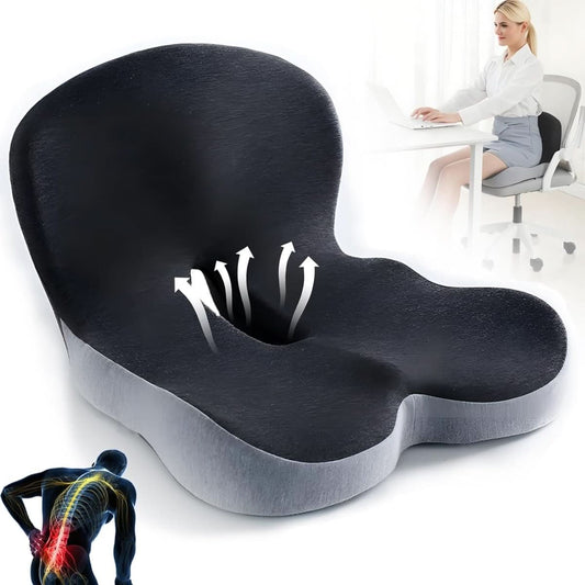Ergonomisches Sitzkissen mit Lendenwirbelstütze