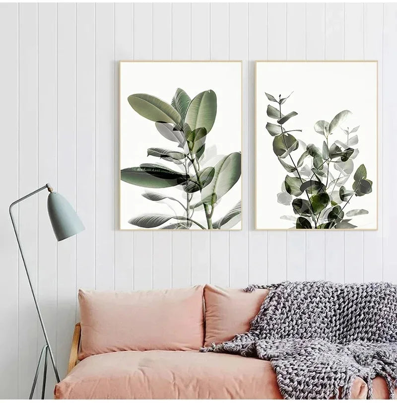 Jeder Neue Tag Eukalyptusgrüne Blätter Wandkunst Feine Kunstleinwanddrucke Inspirierende Zitate Poster Bilder Für Wohnzimmer Zuhause Büro Kunstdeko