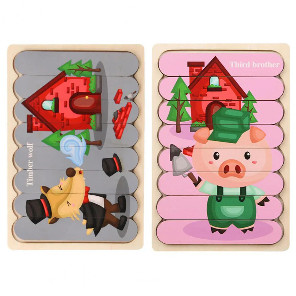 Brehn | Holzpuzzle Herausforderung - Spaß Puzzle Spiel für Kinder