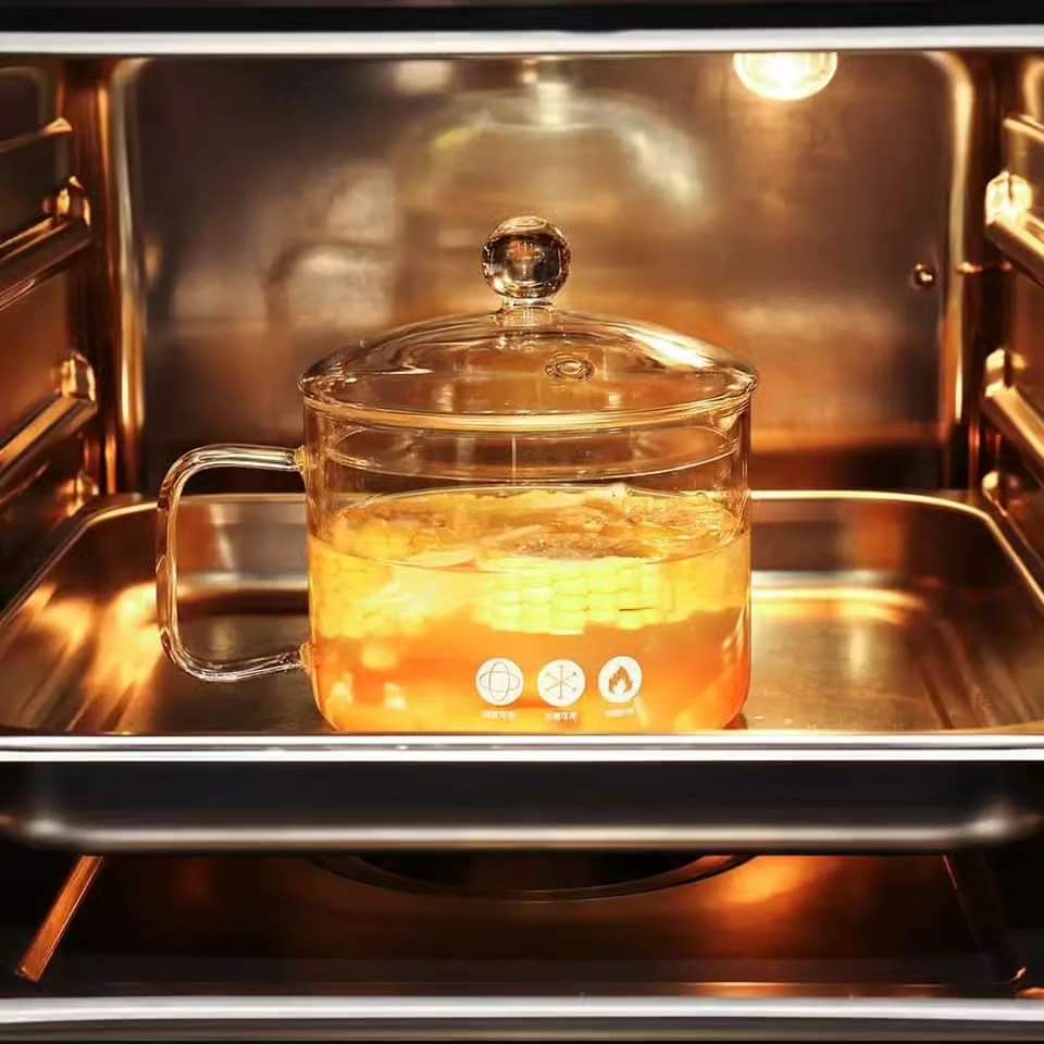 Brehn | Glas hitzebeständiger Kochtopf