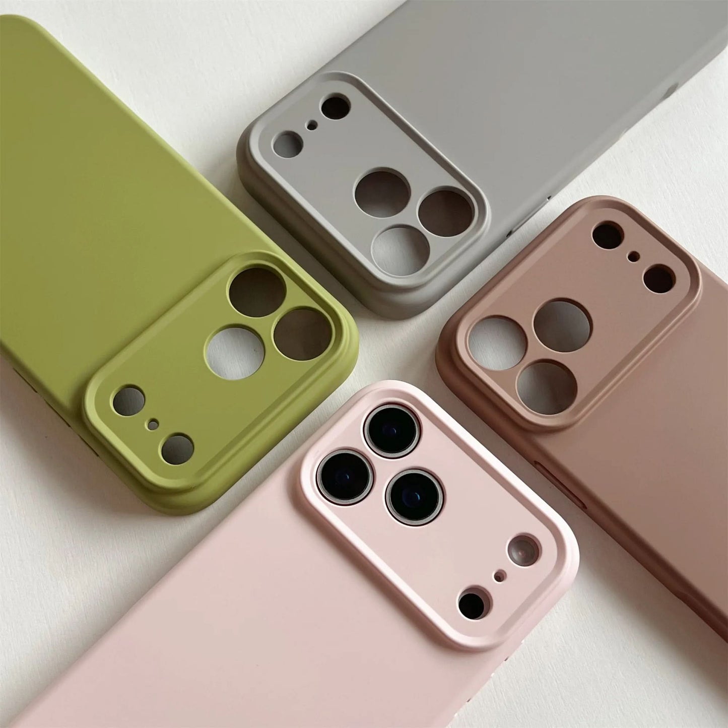 Farbenfrohe, stoßfeste Silikonhülle für die iPhone 16 & 17 Serie