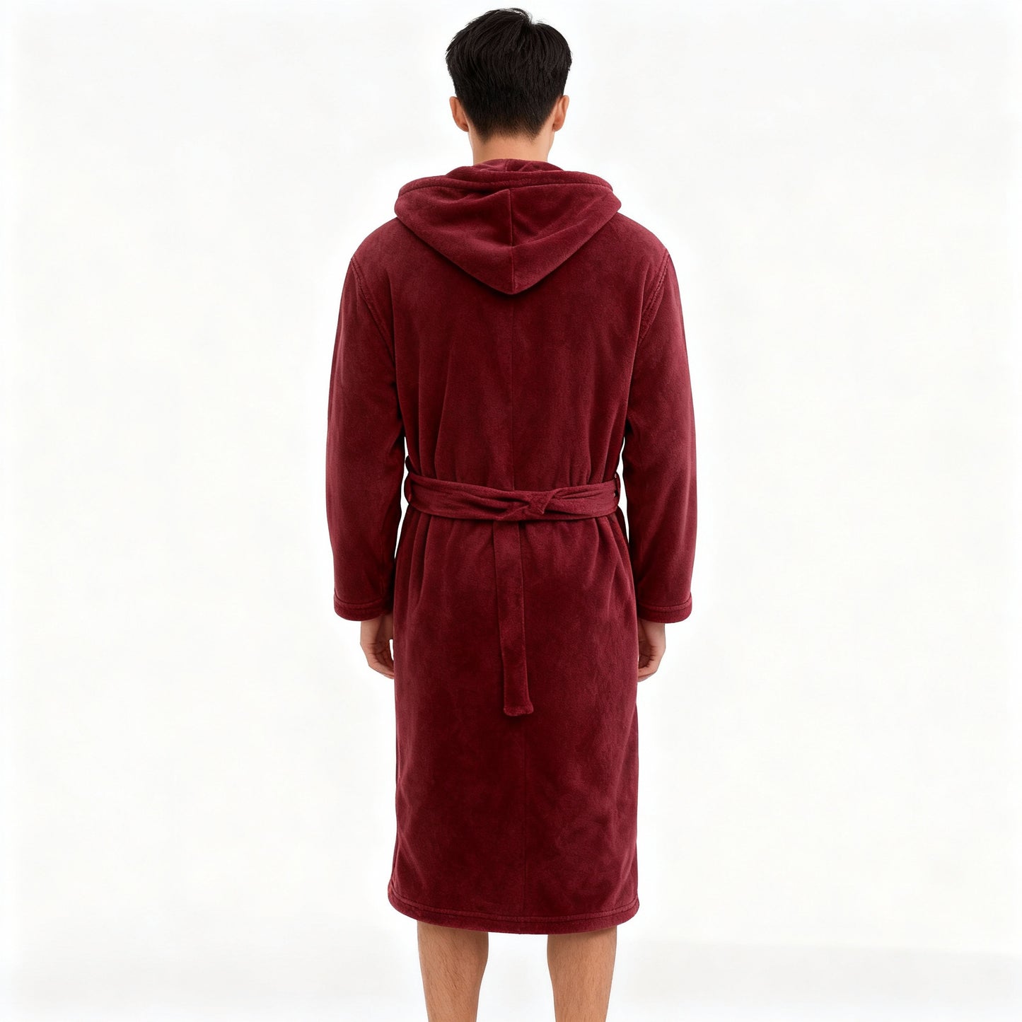 HoodedChill | Premium Herren-Bademantel mit Kapuze | High-Loft Fleece für maximale Wärmeisolation | Soft-Touch Finish | Ergonomische Passform & Langlebige Faserstruktur