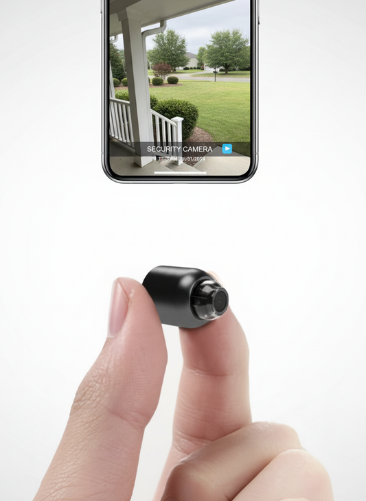 Mini-Überwachungskamera WLAN kabellos – Full HD 1080p, Nachtsicht bis 15 m, Bewegungserkennung, IP65 wetterfest, App für iOS & Android