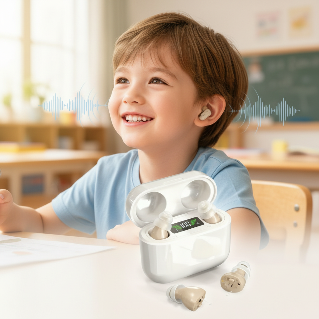 Brehn | HearPro ITC-Hörverstärker-Set | Wiederaufladbar | Intelligente Rauschunterdrückung | In-Ear-Design (Diskret) | 20 Std. Laufzeit | Inkl. Mobile Ladebox