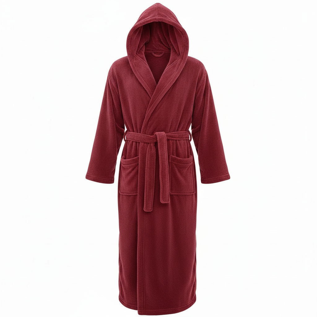 HoodedChill | Premium Herren-Bademantel mit Kapuze | High-Loft Fleece für maximale Wärmeisolation | Soft-Touch Finish | Ergonomische Passform & Langlebige Faserstruktur
