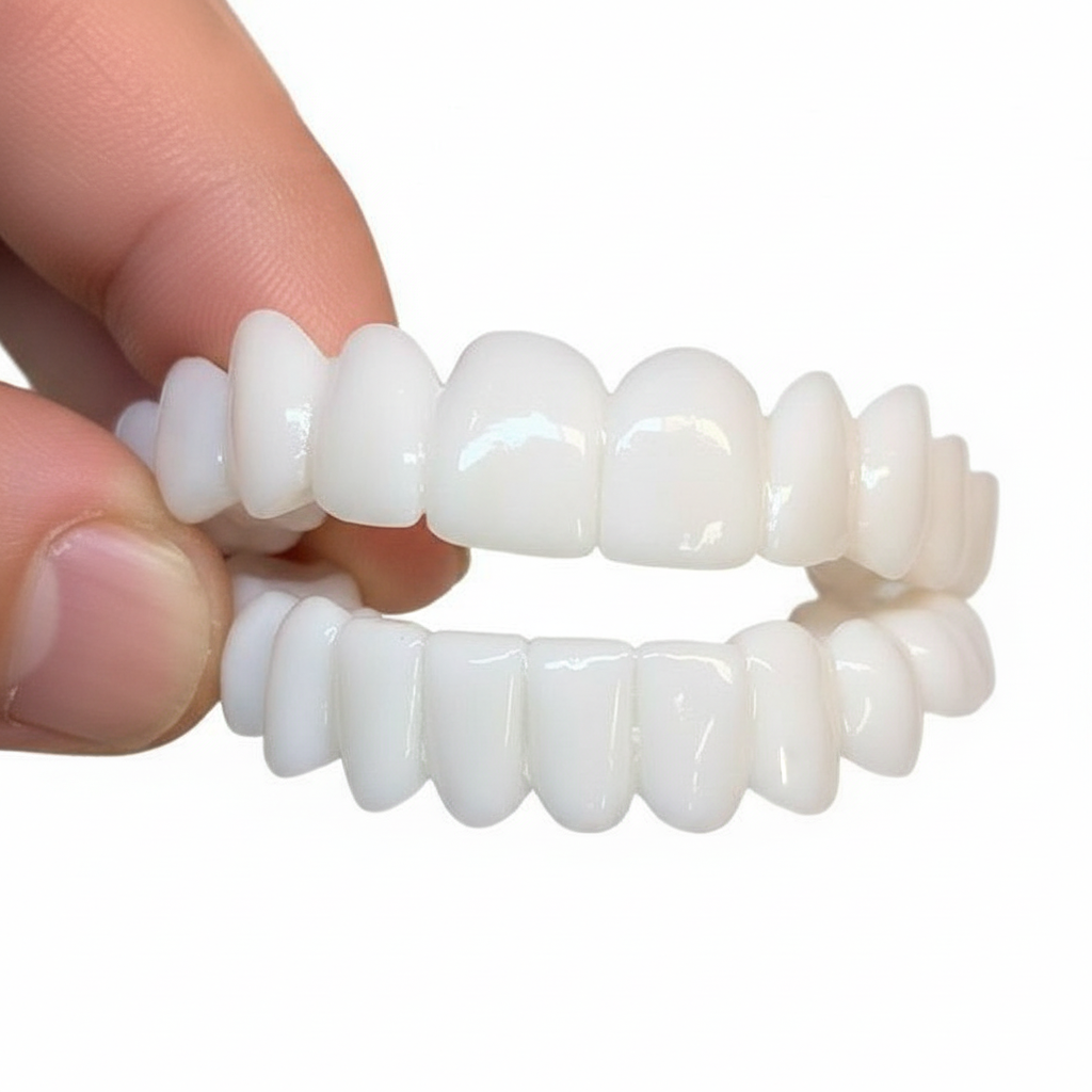 Brehn | Smile Veneers | Anpassbare kosmetische Zahnblenden | Medizinisches Spezialharz | Instant-Lächeln Korrektur | Ober- & Unterkiefer