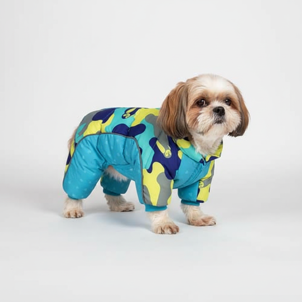 Warme und wasserdichte Winterjacke für Hunde mit reflektierenden Streifen