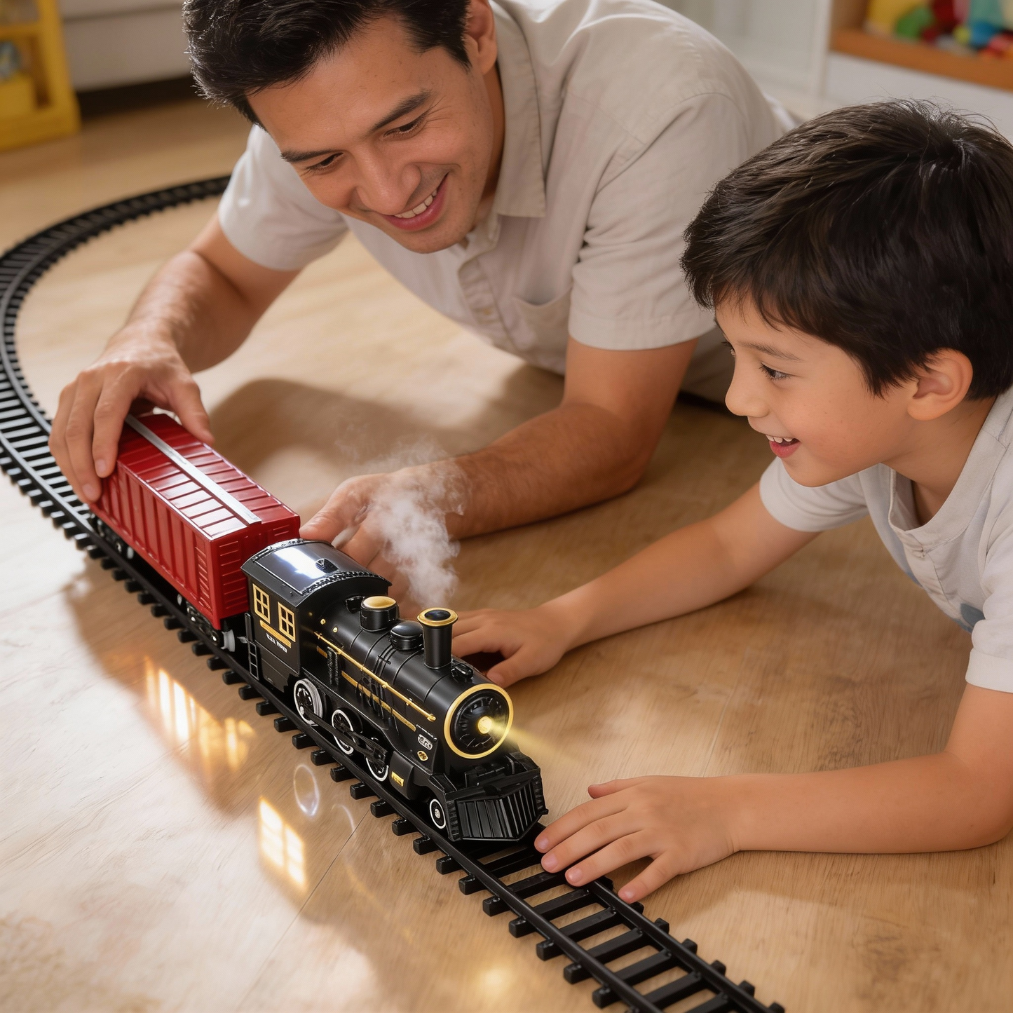 Brehn | TrackMaster Pro | Batteriebetriebenes Eisenbahn-Set | Realistische Sound-Effekte | Modulares Schienensystem | Robuste ABS-Konstruktion