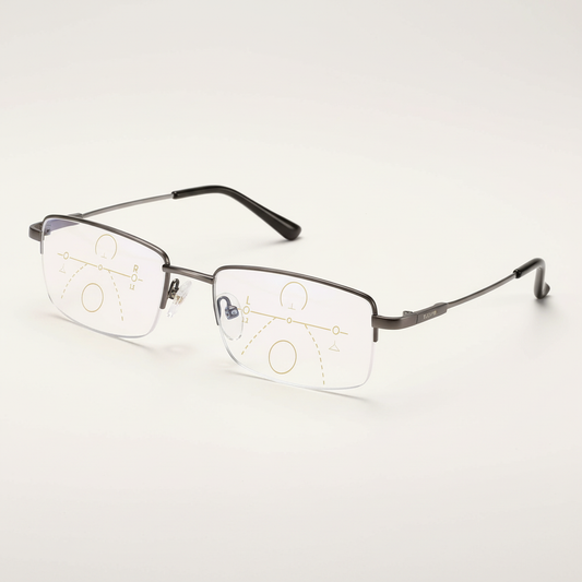 Brehn | Intelligente Gleitsichtbrille | ARNO-Linsentechnologie | Photochrome Anpassung | Blaulicht-Filter & UV400 | Anti-Reflex-Beschichtung | Multifokal