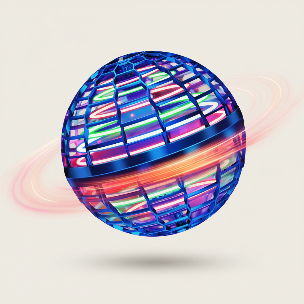 Brehn | Professional Hoverball | Fliegender Orb mit LED-Effekten | Aerodynamisches Bumerang-Design | Bruchfestes Gehäuse | USB-Wiederaufladbar | Interaktives High-Tech Spielzeug