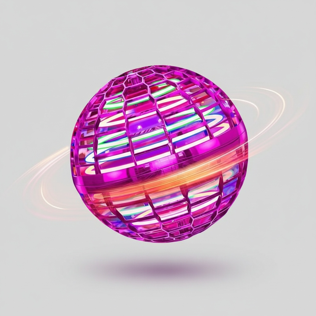 Brehn | Professional Hoverball | Fliegender Orb mit LED-Effekten | Aerodynamisches Bumerang-Design | Bruchfestes Gehäuse | USB-Wiederaufladbar | Interaktives High-Tech Spielzeug