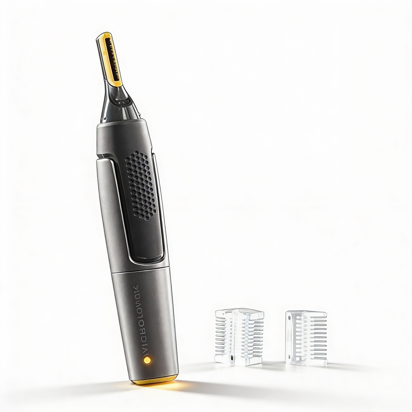 Brehn | Professional Ultradünner Präzisionstrimmer | Titan-Edelstahl-Klingen | Integriertes LED-Licht | Mikro-Oszillations-Technologie | Für Nase, Ohren & Konturen