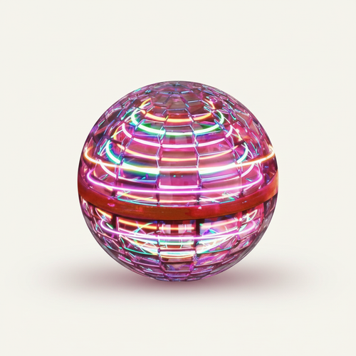 Brehn | Flying Orb Ball | Aerodynamisches 360°-Fluggerät | Intelligente Kreiselstabilisierung | Stoßfeste Polypropylen-Struktur | USB-Schnellladung | LED-Effekte
