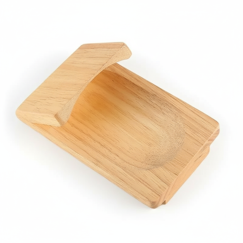 Brehn | Austern-Öffnungshilfe aus Massivholz | Ergonomische Schalentier-Klemme | Rutschfeste Hebel-Arretierung | Professionelles Gastro-Tool | Sicherheitsholz-Block