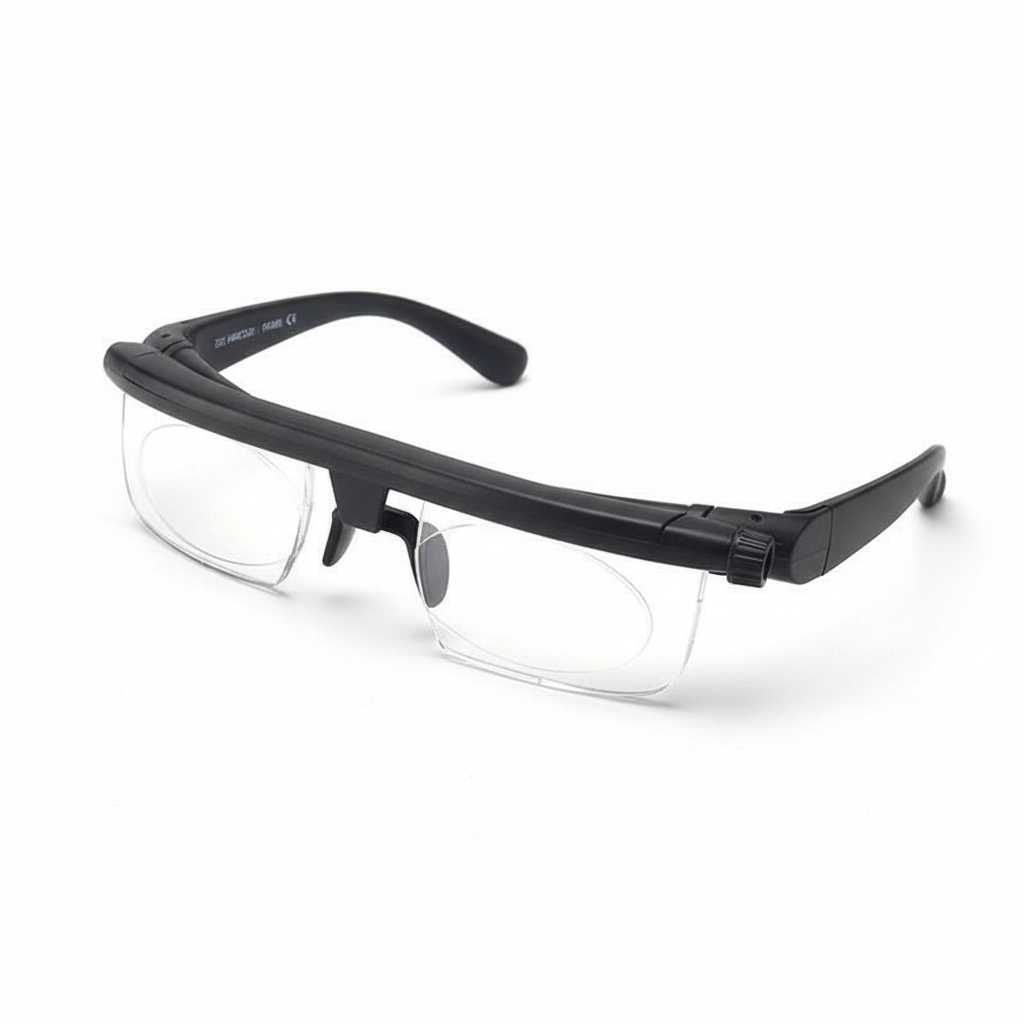 Brehn | Einstellbare Fokus-Brille | Variabler Dioptrien-Bereich (-6,0 bis +3,0) | Unisex | Dual-Lens-Technologie für Nah- & Fernsicht | Robuster Flex-Rahmen