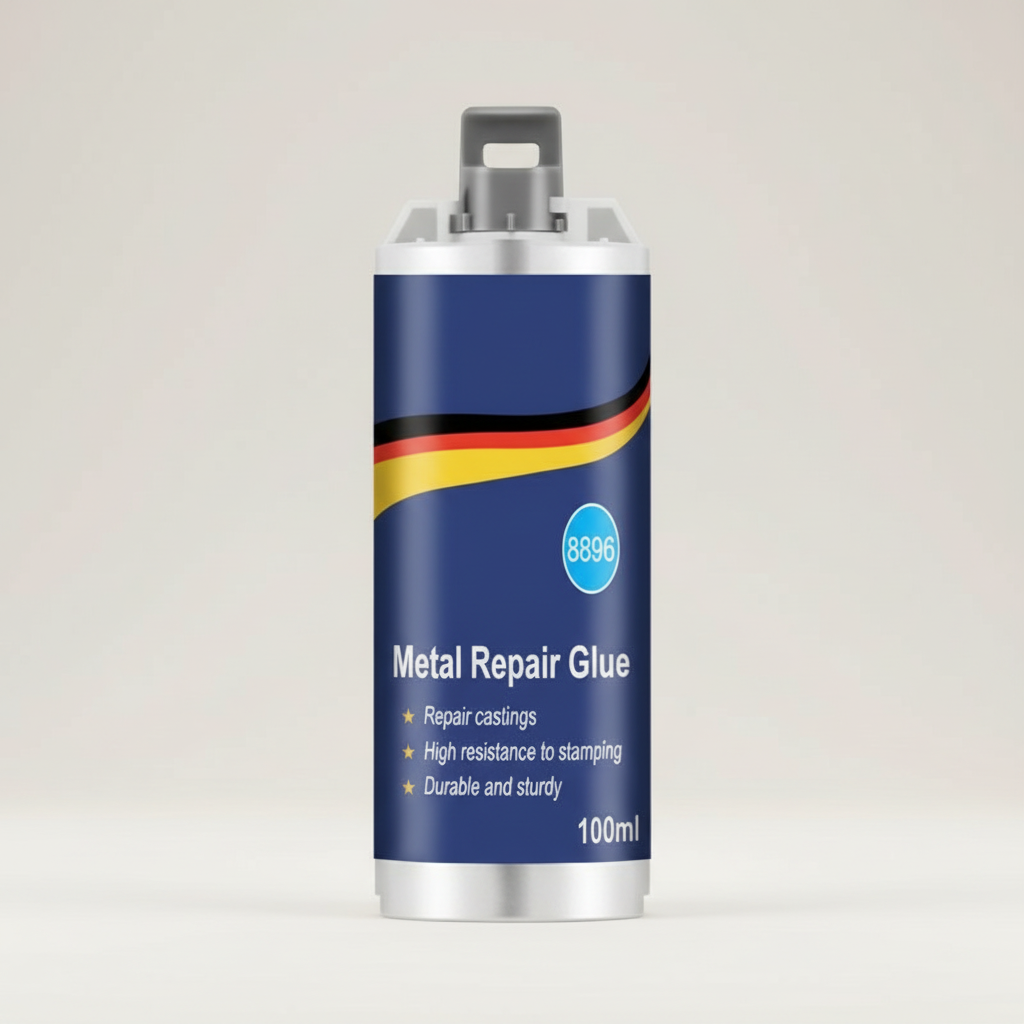 Brehn | Hochleistungs-Metall-Reparaturkleber | Industriekleber für Gusseisen, Stahl & Aluminium | Hitzebeständig & Wasserfest | 100ml Flüssigmetall-Reparaturset | Silber